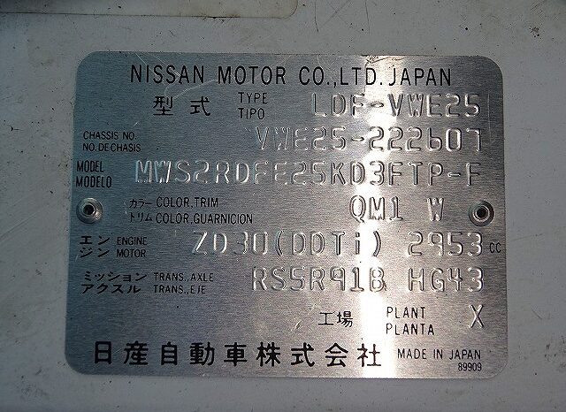Nissan Caravan Van full