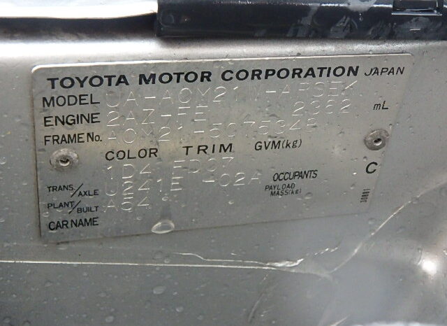 Toyota Ipsum full