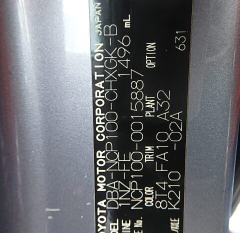 Toyota Ractis full