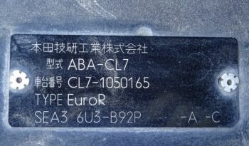 Honda Accord CL7 Euro R full