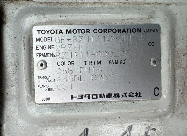 Toyota Hiace (Reserved) full
